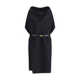 Ferragamo Black Viscose Casual Dress
